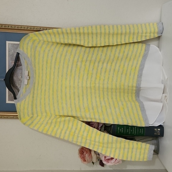 Cotton/Silk Blend Long Sleeve Top Preppy Collegiate Career Teacher Contemporary - Picture 10 of 12